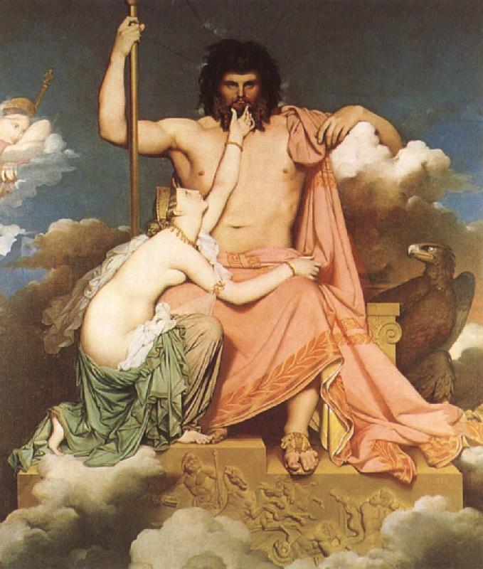Jean-Auguste Dominique Ingres Thetis bonfaller Zeus oil painting image